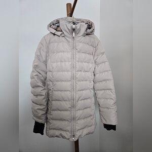 Puffer Jacket Womens Beige Small BURBERRY STYLE